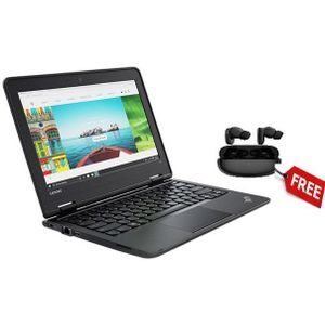 Lenovo Refurbished ThinkPad 11e 8GBRAM 128GB SSD 11.6" Plus Free Wireless Earpods-Black (Grade A)