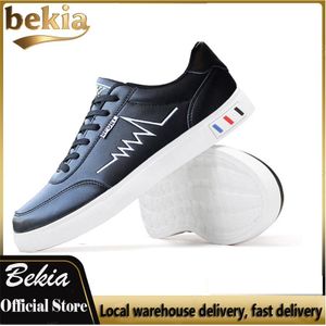 Bekia Men's classic casual shoes trendy sports shoes leatherette outdoor shoes sneakers anti slip