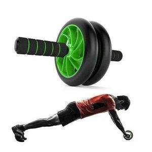 Dual-Wheel Abdominal Roller with Comfort Grip Handles