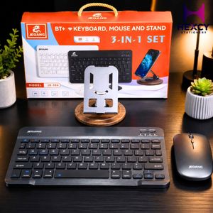 BT+ Keyboard, Mouse, and Stand 3-in-1 Set, a multi-functional wireless productivity bundle