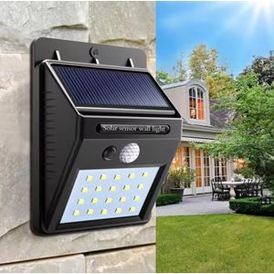30 LED Solar Light Wireless Sensor Solar Wall Lamp Waterproof IP65 Outdoor Human Body Sensing Motion courtyard Garden Decoration