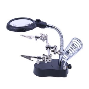 Magnifying Glasses Magnifier 1.5X/2X/ 2.5X/3.5X/4X/4.5X USB Rechargeable  With LED Light For Reading Jewelers Watchmaker Repair