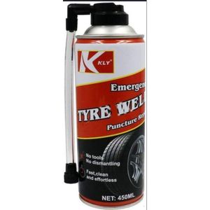 KLY Emergency Tyre Weld – Tire Puncture Repair & Inflator Spray 450ml