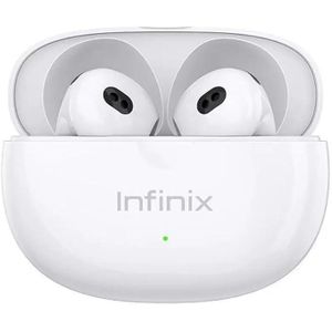 Infinix  XE33 Xbuds 3 Lite True Wireless Earbuds – Bluetooth 5.3, ENC Noise Reduction, 24-Hour Playtime, Quick Charge, Touch Controls, Ergonomic Fit, Water, Sweat Resistant – White/Purple