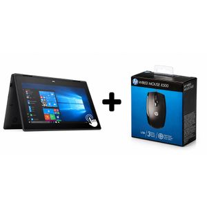 REFURBISHED Hp Probook Touch Screen X360 Intel, 2-in-1 Convertable HD 11.6" Screen Laptop 4GB RAM 128 GB SSD - Grey Plus a Mouse Grade A