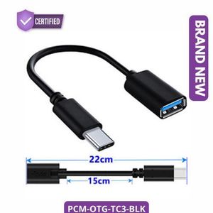 Original Universal USB Type-C to USB 3.0 OTG Adapter Brand New Black PCM-OTG-TC3