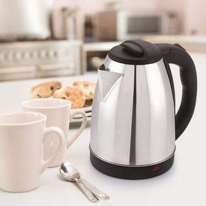 Electric kettle 3 Plug Pins Pacolater Heat Kettle Steel - Silver.