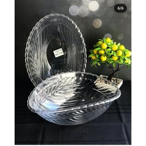 2Pieces Of Acrylic Large Salad Bowel, Fruit Storage, Dinning Home Decor Multi Purpose Rack