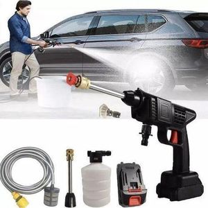 Car Accessories  Rechargeable Cordless Car Washing Machine - Black