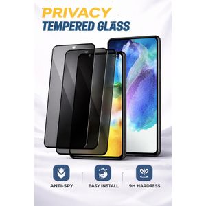 Samsung Galaxy M01 Core Privacy Tempered glass Protector Screen For Galaxy M01 Core - Anti Spy Privacy glass - Full Edge To edge glass