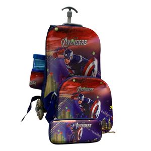  Trolley Character School Bags 4 pieces  
