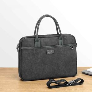 Genetic Men's Leather Laptop Briefcase / Office Shoulder Bag 