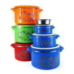 Genetic 4 Pcs/ Set Of Insulated Thermal Stainless Steel Lunch Box Food Warmer Casserole - Multicolor