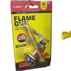 Portable Flame Gun Blowtorch Copper Flame Butane Gas-Burner Lighter 
