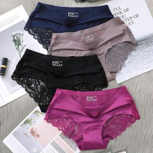 Fashion 3PCS/Set Cotton Underwear Women M_2XL Comfortable Panties Ladies Plus  Size Underpants Solid Color Briefs Female Lingerie(#4pcs Set 22)