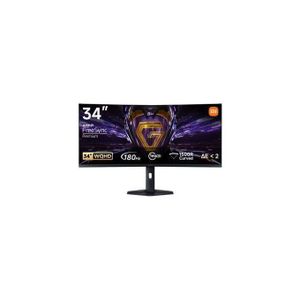 XIAOMI G34WQi 34 Inch 1440p UltraWide Curved Gaming Monitor (180Hz, 1ms) - Black