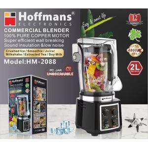 Hoffmans HM-2088. Commercial Blender With Unbreakable Jar