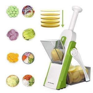 Slicer - Adjustable Thickness, Plastic Body, 32cm, Multi-Use Kitchen Tool - Multi-Color.