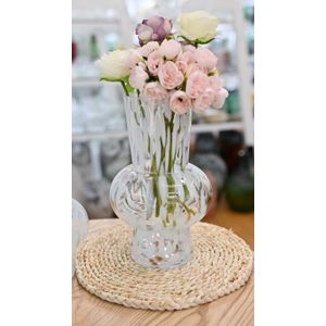 Speckled Belly Compact Tabletop Vase Hydroponics Flower Pot Living Room Interior DecorWedding Decoration- Multicolor