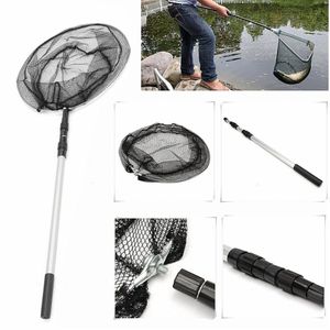 2.1m Telescoping Fishing Net Pole Portable Fishing Landing Net Rod Carbon  Fiber Fishing Net Long Handle Fishing Tackle Tool - AliExpress