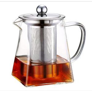 Glass Teapot with Infusers for Loose Leaf Tea, Heat Resistant, Stovetop Dishwasher Safe 950ml-Multi