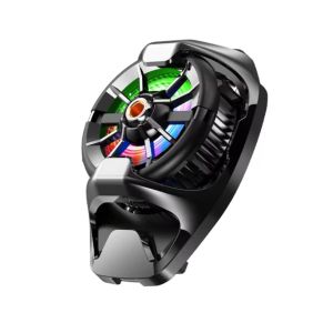 MEMO DL22 Mobile Phone Cooling Fan With RGB Lights - Adjustable Portable Heatsink Semiconductor USB Radiator for All Smartphones