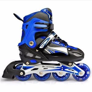 Adjustable Inline Skates Shoes For Boys, Girls And Adult Skating Shoes  Roller- Black,Blue