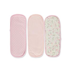3 Pieces Of Baby Burp Cloth Towel Napkins, 17x6 Inches, Fine Double Layer 100% Cotton Burp Towels Soft Absorbent Leakproof Burping Rags for Baby Boys Girls 