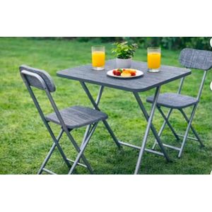 Tables and chairs - good for restaurants, homes, offices (Grey)