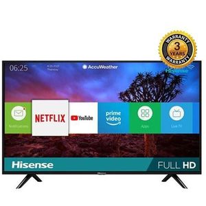 Hisense 40 Inch Smart LED TV, Local Channels - Black