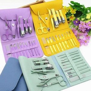 16 in 1 Manicure Set - Professional Nail Clipper Kit, Pedicure Grooming Set