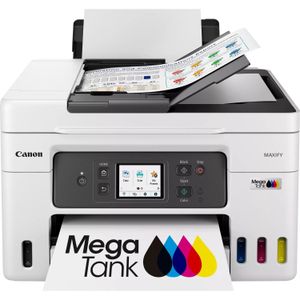 Canon MAXIFY GX4040 Wireless Colour All-in-one Refillable MegaTank Inkjet Printer, White (01 Year Warranty)