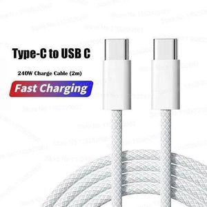 Original Type-C to Type-C 2 Meter Charging & Data Cable240W USB C Cable, 2m C To C Cable Fast Charging For Iphone Macbooks, IPad Pro ,Samsung, Huawei Compatible 140W/100W /65W/45W/35W/20W