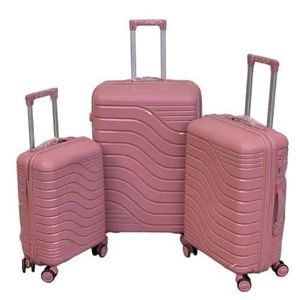 20, 24, 28 inch, Set Of 3, Polypropylene Luggage, Hard sided, (Sky Blue 55, 65 and 75 cms) Small Medium Large Trolley Bag 8 Spinner Smooth Wheels TSA Lock  Unbreakable Men & Women -Multicolor
