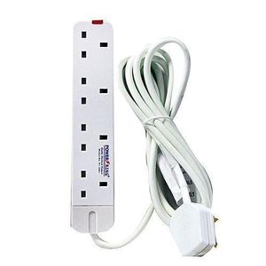 Power King Extension Cable 4 way  - White