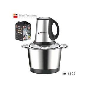 Hoffmans Food Processor Vegetable Chopper Meat Grinder Mincer Fruit Cutter, 3 Litre - Silver Green/ Black