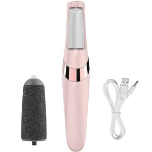 rechargeable electronic foot file and callus remover designed for at-home pedicure care