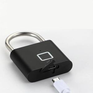 Smart Biometric Fingerprint Padlock with USB Rechargeable Battery