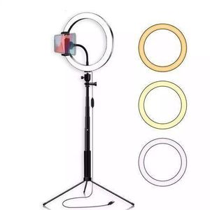 14" Inches Ring Light With Phone Holder & Tripod Stand Ring Fill Light Full Set 14 Inches Ring Light - Black