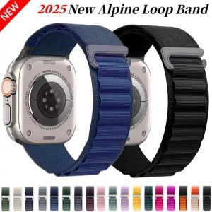2025 New Alpine Loop Strap For Apple Watch Ultra 2 Band 49mm 10 9 8 7 46mm 42mm 45mm - Black