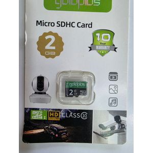 Original Goldplus 2GB Micro SDHC Card, Class 10 HC I