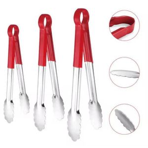 3 pieces insulated handle steel tongs