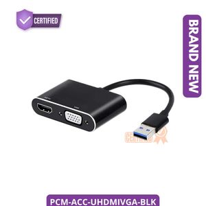 Universal USB 3.0 to HDMI + VGA Combo Converter Adapter Brand New Black