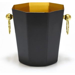 Ice Bucket Ice Bucket for Freezer Stainless Steel Portable Champagne Bucket Beer Wine Wine Keep Cooler Party Party Octagon Large Capacity Ice Bucket 5L Ice Buckets Party Cooler Drink Cooler