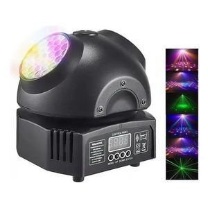 Moving Head, LED RGB Light DJ Projector Music Controlled DJ Light Games, Disco Light Party Light with Remote Control and Voice Control Music, Sound Activated DJ Lights with DMX Effect Spotlight, Disco Light for Bar, Karaoke, Night Party, Wedding Birthday