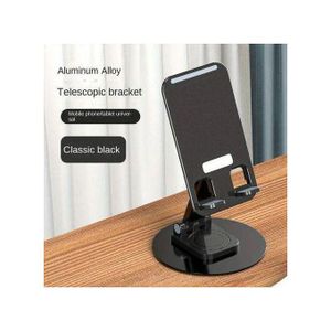 New 360 degrees Portable Foldable Device Stand Desktop Holder for All Phones ( Phone Holder) - BLACK