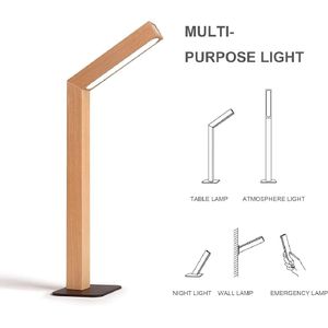 LED Desk Lamp, Touch Control Reading Lights, with 180° Rotatable Wall Lamp Magnetic USB Rechargeable, 5000K Dimming Lamps for Study Bedside Living Room Bedroom Hallway Home Room