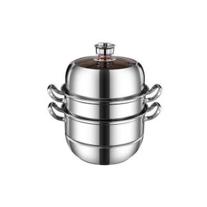 3 Tier Non Electric Food Steamer With Timer Cooks Food By Steaming Cooks Cassava Sweet potatoes Yams Pumpkins Vegetables Maize - Multicolor