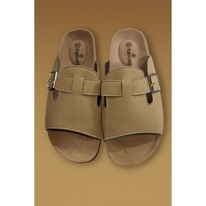 Unisex Open Toe Clog sandles - Brown
