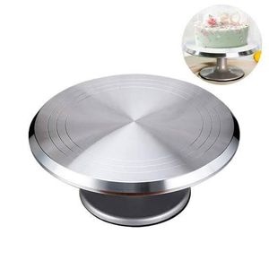 Cake Decorating Turntable Desserts Aluminum Revolving Cake Stand 